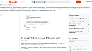 Reddit - Second Hand Truck Mounted Drilling Rigs