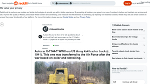 Autocar - U-7144-T WWII Era 4x4 Tractor Truck