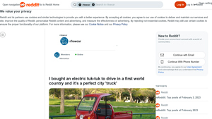 Reddit - Electric Tuk-Tuk
