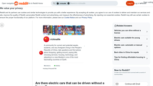Reddit - Low Speed Electric Vehicles (LSEVs)