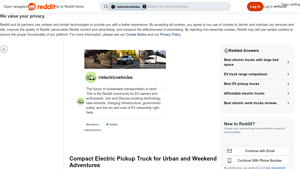 Reddit - Compact Electric Pickup Truck
