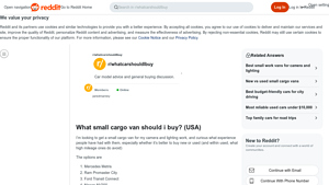 Reddit - Commercial Vans