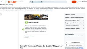 Reddit - Electric Commercial Trucks