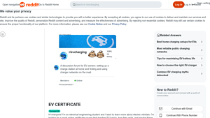 Reddit - EV Certificate Course