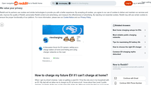 Reddit - EV Charging Solutions