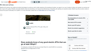 Electric ATV - High-Speed Adventure Under $2,000