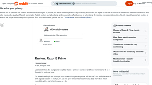 Razor - E Prime Electric Scooter