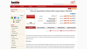 Research in China - LSEV Industry Report 2020-2026