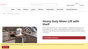 Rev-A-Shelf - Heavy Duty Mixer Lift