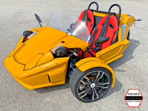 A stock image illustrating reverse trike car concepts