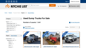 Ritchie List - Used Dump Trucks for Sale