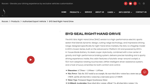 BYD - Seal RHD Electric Sports Sedan