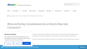 Rotontek - Electric Rear Axle Conversion Insights
