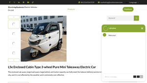 RunHorse - L5e Enclosed Cabin Type 3-Wheel Electric Car