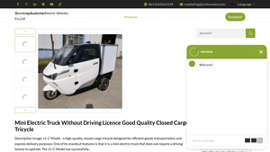RunHorse - Mini Electric Truck Model J1-C