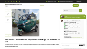 Runhorse - New Model 3 Wheel Electric Tricycle Taxi