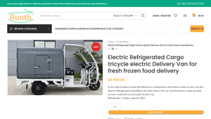 RunTH Bikes - Electric Refrigerated Cargo Tricycle
