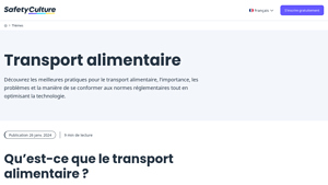 SafetyCulture - Transport Alimentaire Solutions