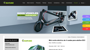 SaiGe - Mini Coche Eléctrico de 4 Ruedas EEC