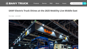 SANY - Electric Commercial Vehicles Showcase