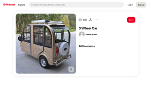Pinterest - Eco-friendly Electric Tricycles