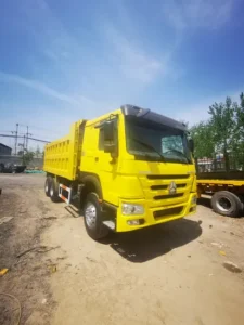 A stock image illustrating second-hand 6x4 Hawo Dump Truck concepts