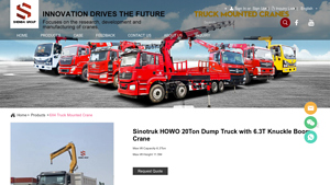 Sinotruk - HOWO 20Ton Dump Truck with Crane