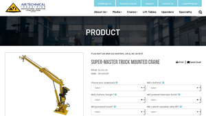 Air Technical - Super-Master Truck Mounted Crane