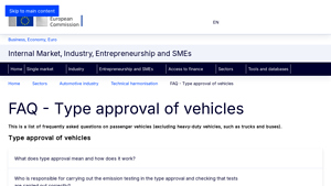 Vehicle Type Approval - Certification Process