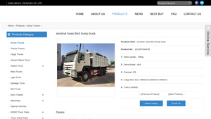 Sinotruk - HOWO 6x4 Dump Truck