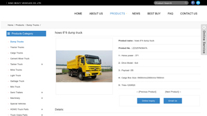 Sino Heavy Vehicles - HOWO 6*4 Dump Truck