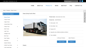 Sino Heavy Vehicles - HOWO Dump Truck