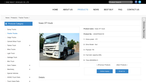 Sino Heavy Vehicles - HOWO 371 Truck