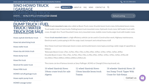 Sinohowo - Truck Mounted Cranes