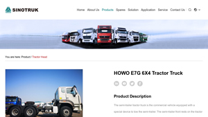 Sinotruck - HOWO E7G 6X4 Tractor Truck