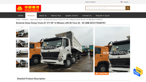 Sinotruk - Howo Dump Truck A7