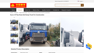 SINOTRUK - Euro 2 371hp Howo 6x4 Dump Truck