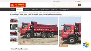 Sinotruk - 40 Tons Euro II Tipper Dump Truck
