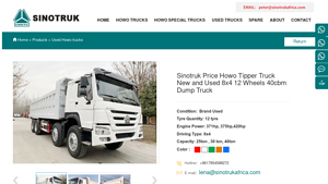 Sinotruk - Howo Tipper Truck 8x4