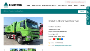 Sinotruk - 6×4 Dump Truck Howo