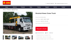 Sinotruk - Howo Crane Truck