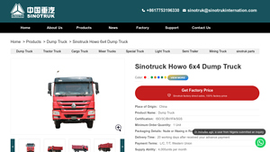 Sinotruk - Howo 6x4 Dump Truck