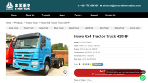Sinotruk - Howo 6x4 Tractor Truck