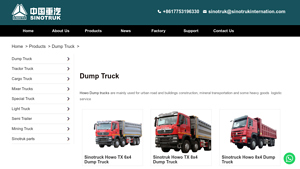 Sinotruk - Howo Dump Trucks