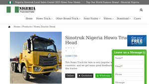 Sinotruk - Howo Truck Head