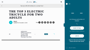 Sixthreezero - Easy Transit750W Folding Electric Trike