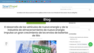 SmartPropel - Baterías de Litio y Soluciones de Almacenamiento Energético