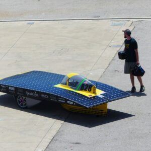 A stock image illustrating solar vehicle concepts