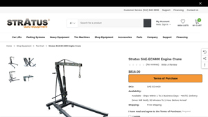 Stratus - SAE-EC4400 Engine Crane