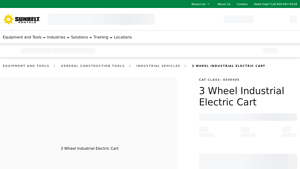Sunbelt Rentals - 3-Wheel Electric Cart